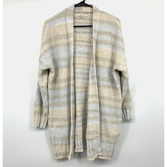 American Eagle Outfitters Sweaters - American Eagle Cardigan Chenille Stripe Open Front Knit